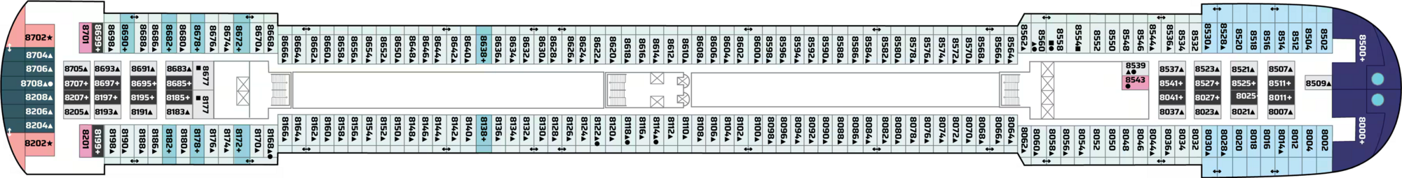 Deck 8 plan